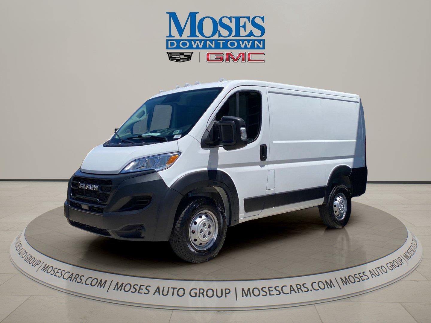 2023 RAM ProMaster 1500 Cargo Van Low Roof 118" WB in White — front three-quarter view