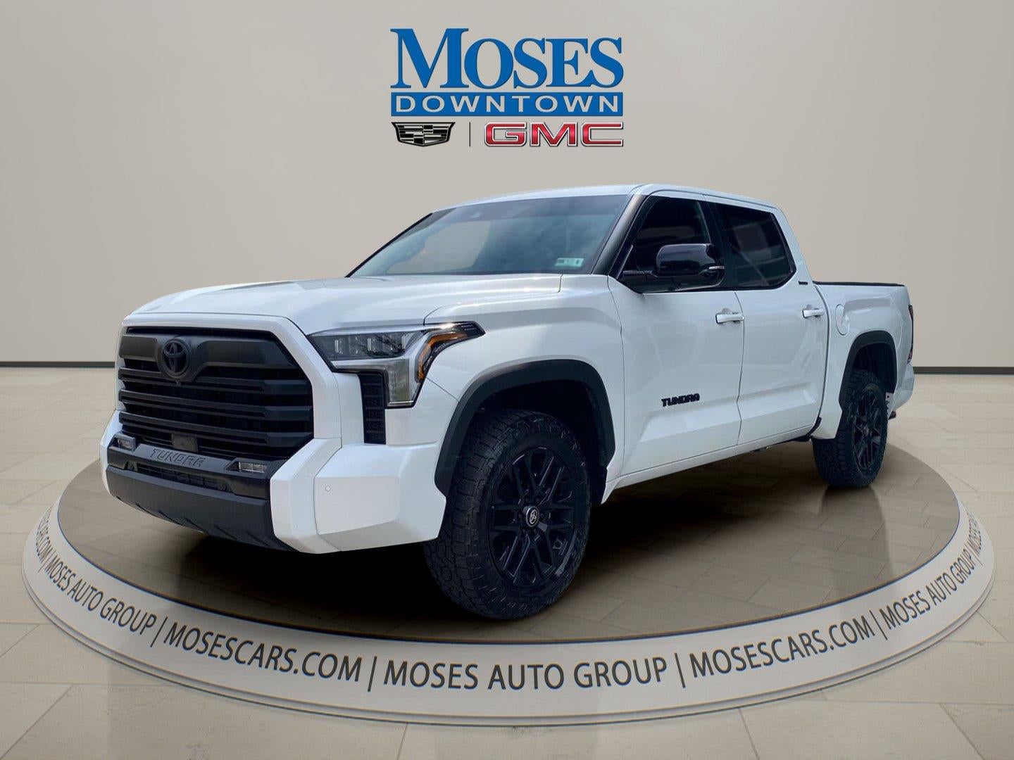 2025 Toyota Tundra Limited in Off-White — front three-quarter view
